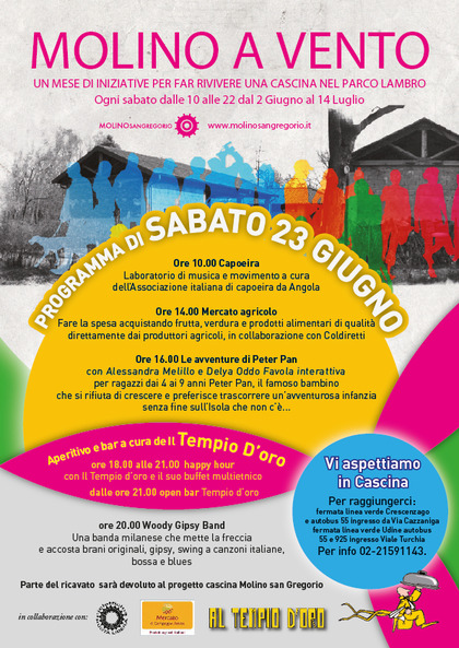 Molino a vento: il programma…